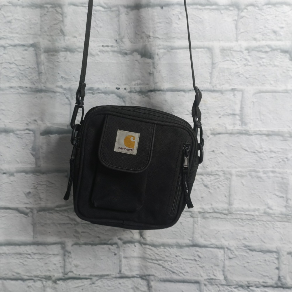 Carhartt WIP Essentials Bag Black Crossbody Shoulder Messenger Bag a7